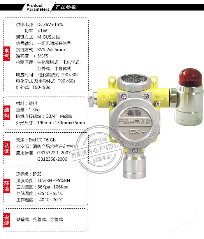 RBT-6000-ZLGMS型气体探测器 RBT-6000-ZLGMS型气体探测器